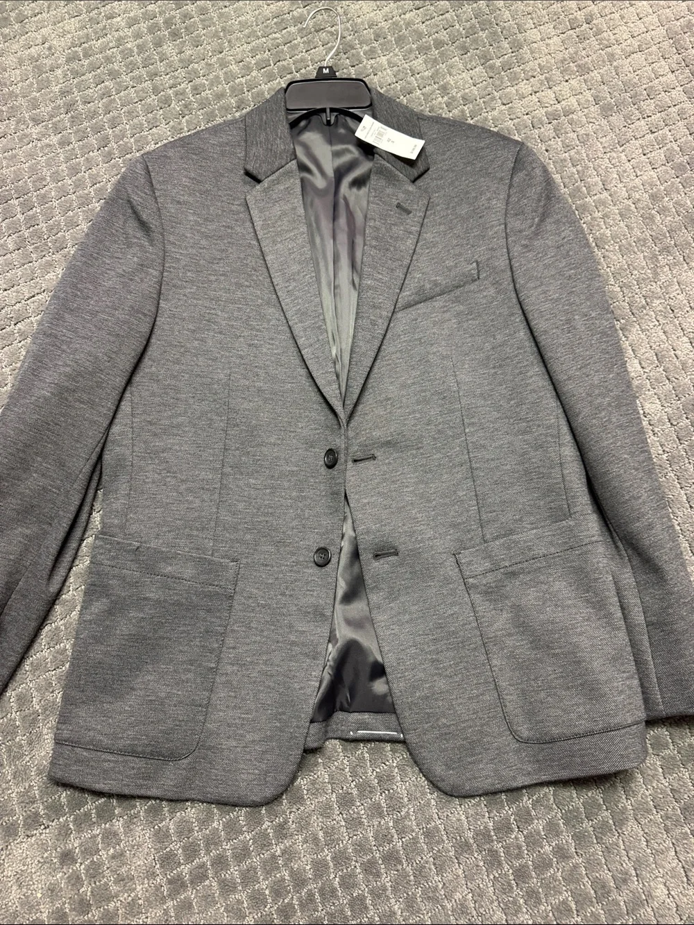 Banana Republic Men's Gray Two-Button Blazer